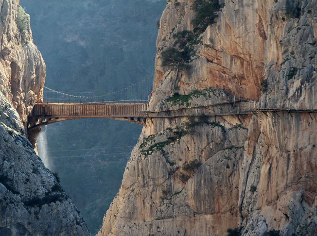 Imagen aérea de El Caminito del Rey